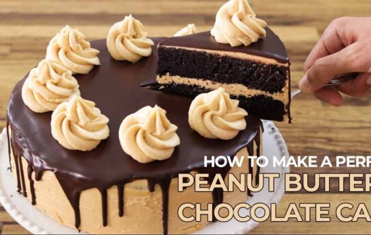 How to Make a Perfect Peanut Butter & Chocolate Cake 