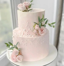 2 Tier Wedding Theme Cakes