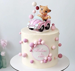 Pink Character Cake